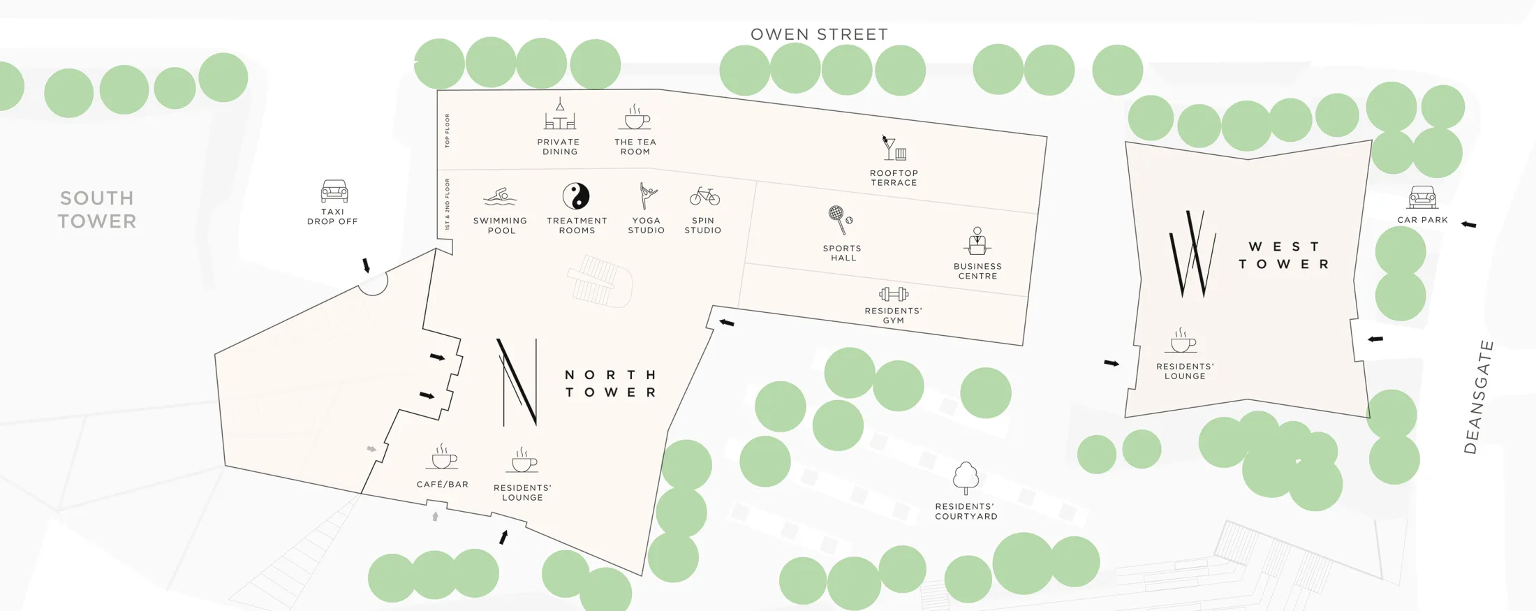 Amenities map siteplan desktop